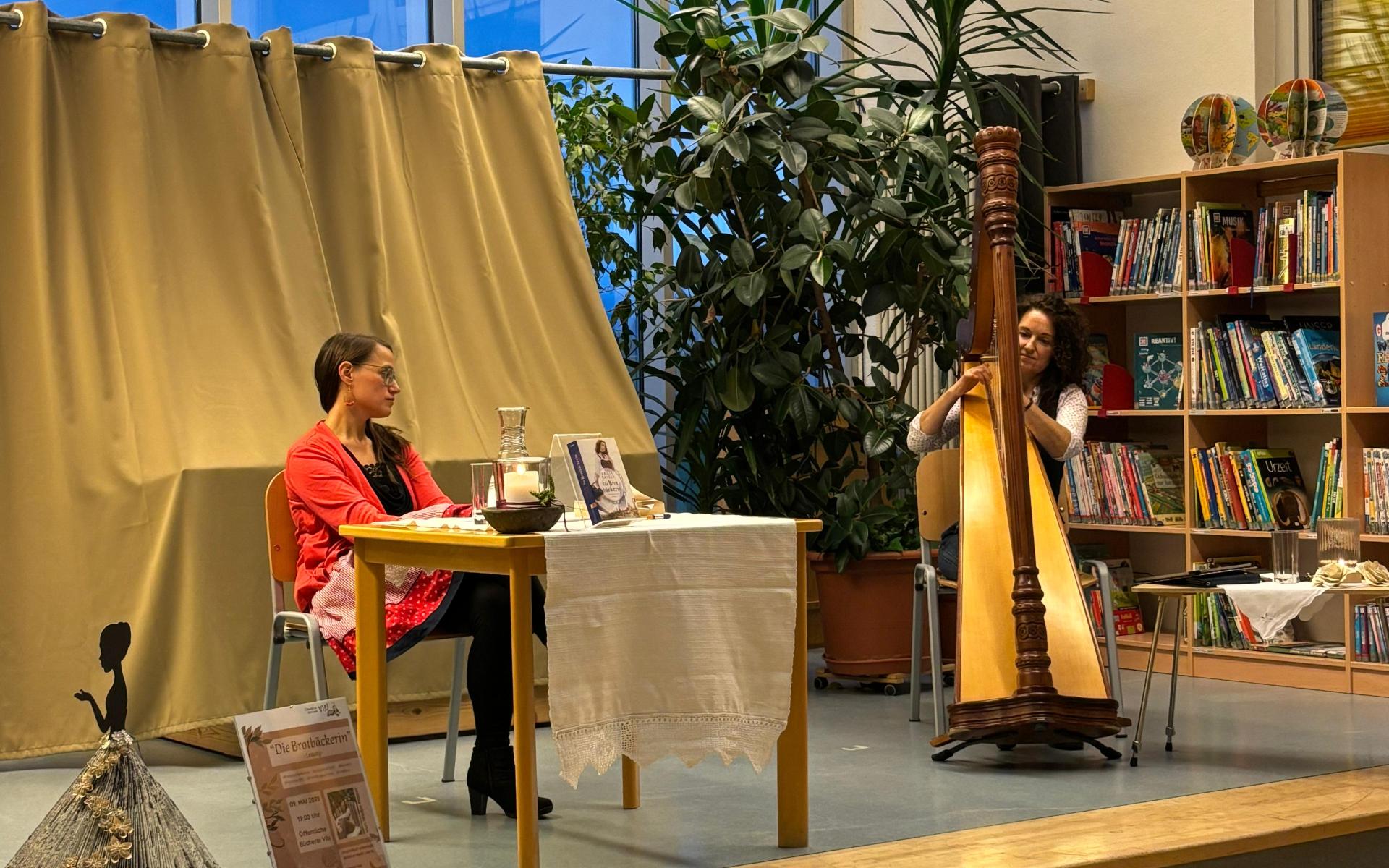 Lesung_Die Brotbäckerin von Nadja Raiser und Heidi Abfalter, Harfe_09.05.2025.jpg