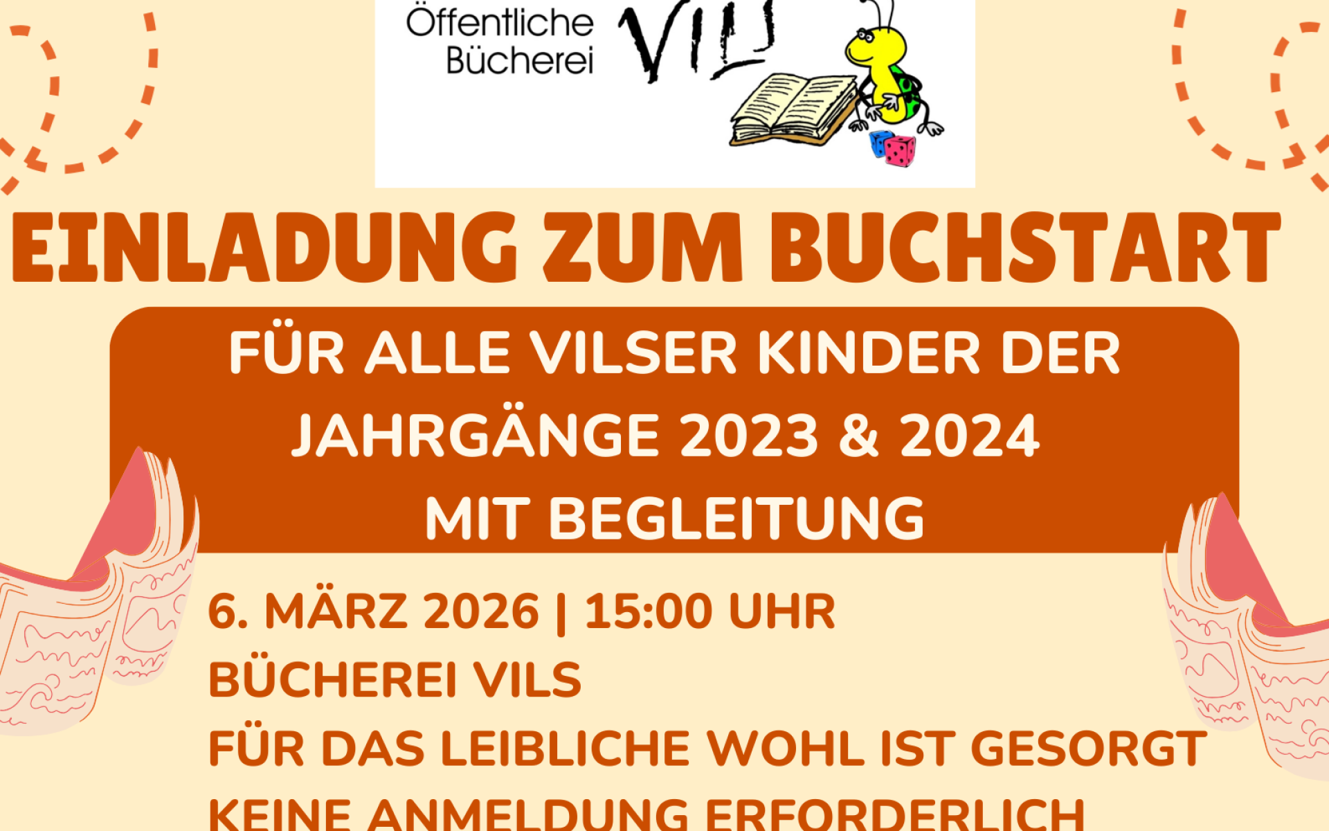 Buchstart am 6. März 2026 in der Bücherei Vils