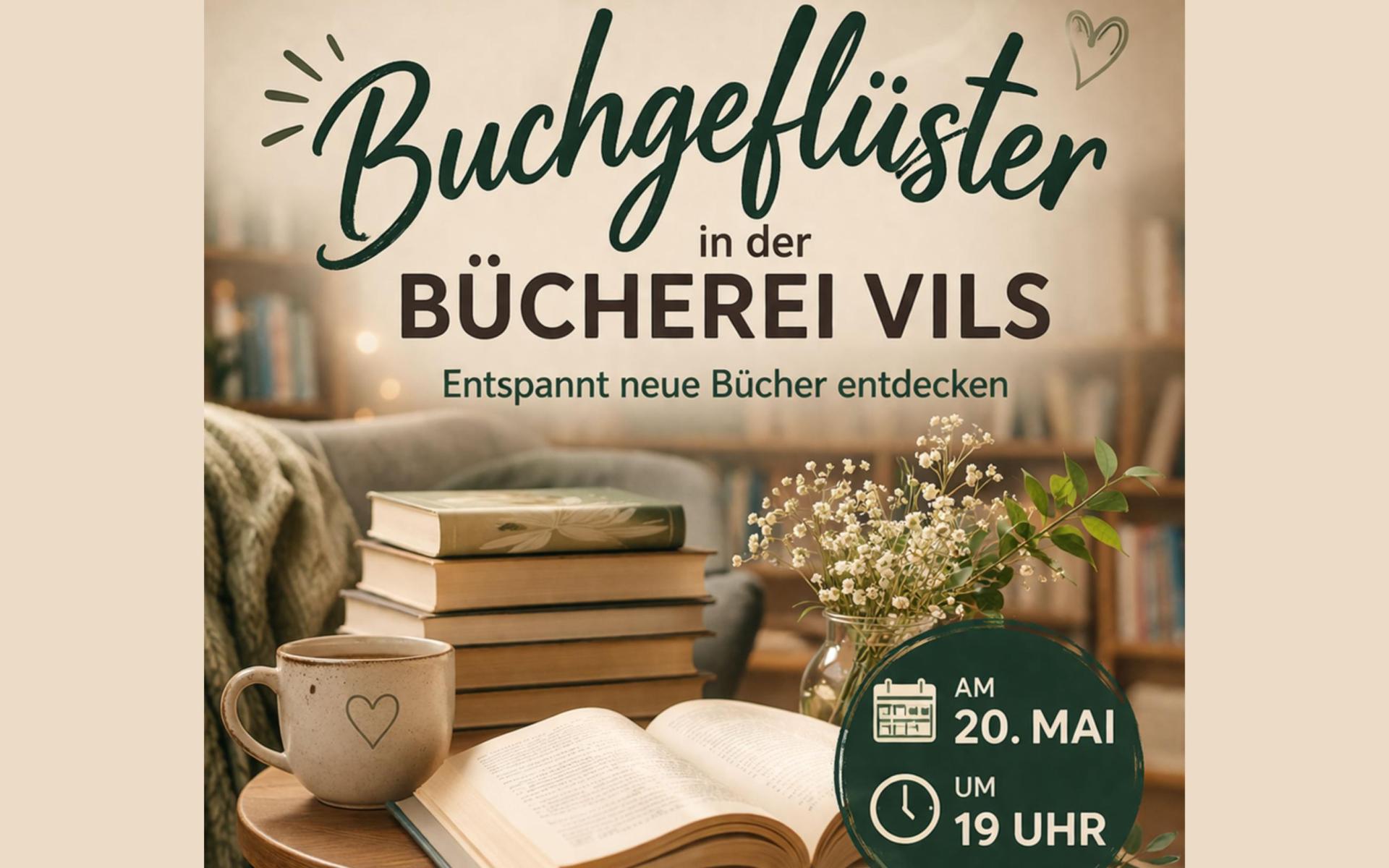 Veranstaltungsplakat Buchgeflüster