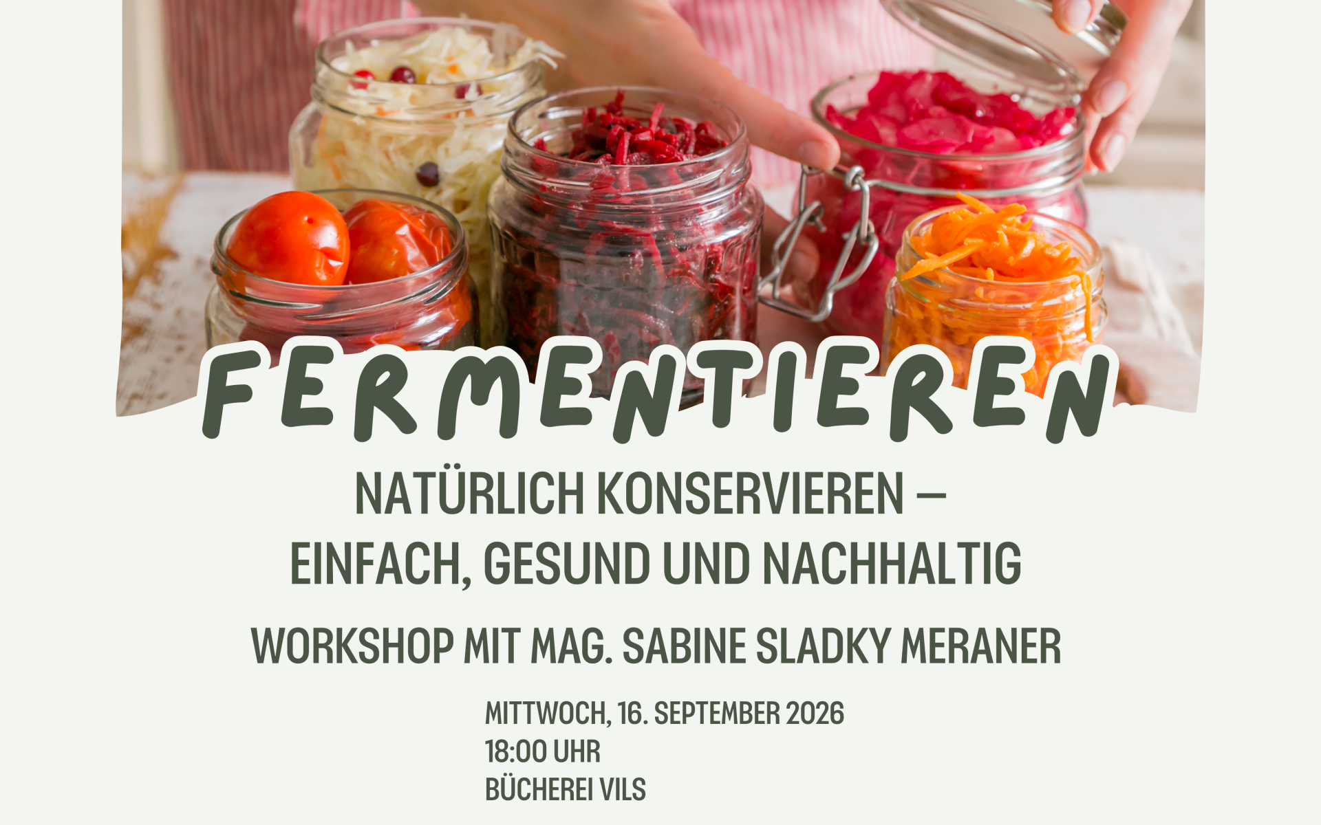 Workshop Fermentieren Ankündigung