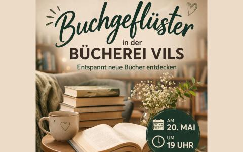 Veranstaltungsplakat Buchgeflüster